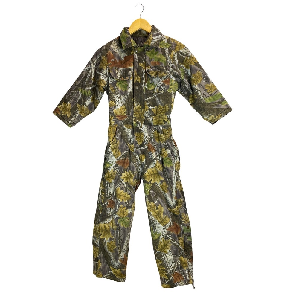 Master Sportsman Kids Camo Insulated Coveralls Hunting Jumpsuit Size Small S